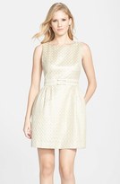 Thumbnail for your product : Erin Fetherston ERIN Bow Front Jacquard Fit & Flare Dress