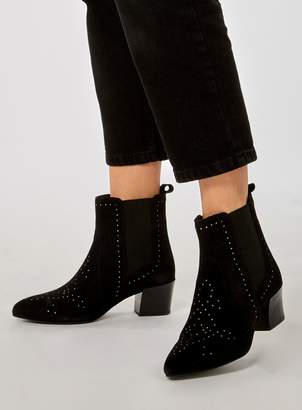 Dorothy Perkins Womens Black 'Alive' Western Ankle Boots
