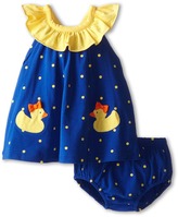 Thumbnail for your product : Le Top Quack! Dot Sundress and Panty with Duck Back (Newborn/Infant)