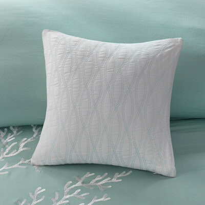 LIYU Oversized Cotton Jacquard Comforter Set Aqua