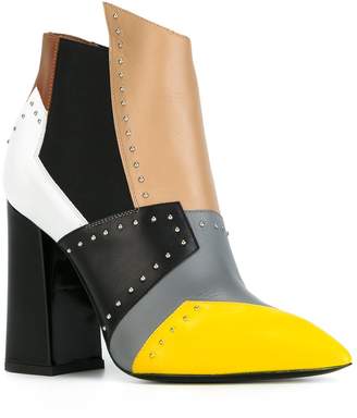 Pollini colour block boots