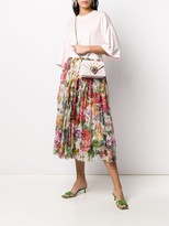 Thumbnail for your product : Dolce & Gabbana Floral-Print Pleated Skirt