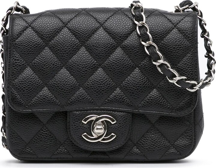 Chanel Black Quilted Caviar Small Classic Double Flap Bag Auction