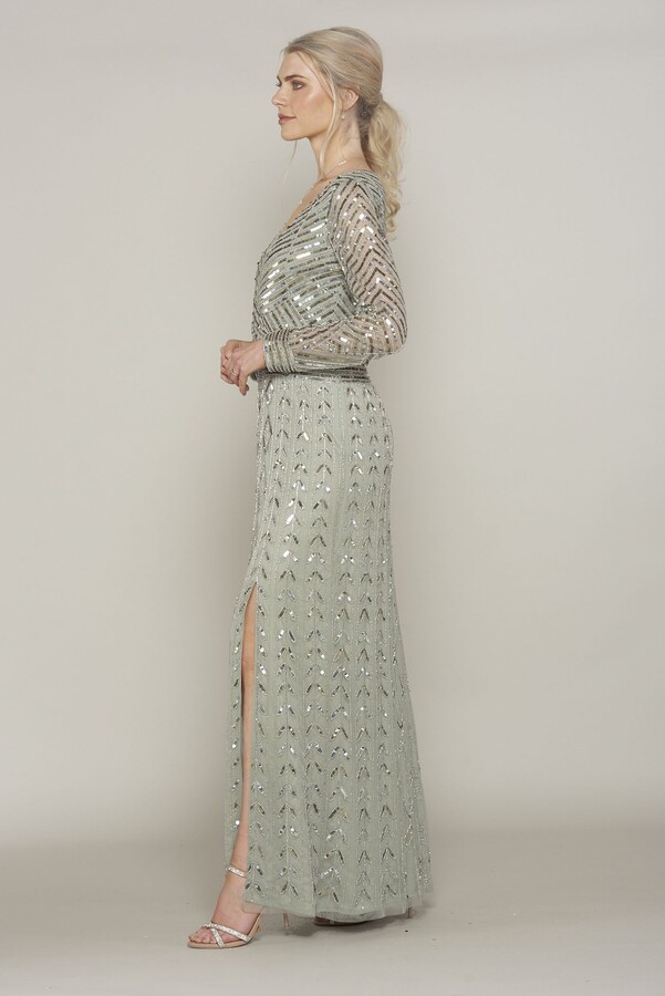 Amelia Rose Priscilla Embellished Maxi Dress - ShopStyle