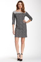 Thumbnail for your product : Max Studio Printed Ponte Shift Dress