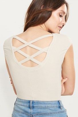 Dynamite Knit Top with Strappy Back