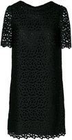 Boutique Moschino - English embroidery shift dress - women - Polyester/Acétate/Viscose - 46