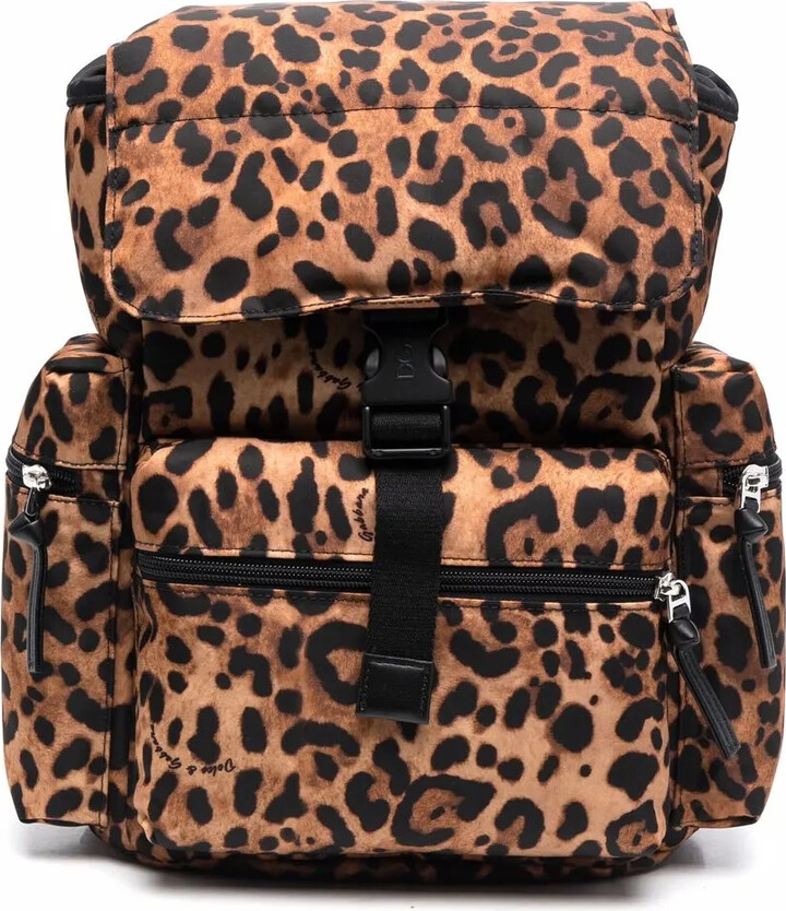 Leopard Print Backpack