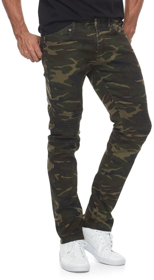 men's camouflage skinny jeans