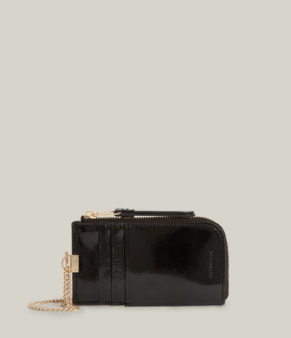 Allsaints Lotte Chain Leather Cardholder Shopstyle Women S Fashion