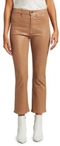 Thumbnail for your product : 7 For All Mankind Penny Coated High-Rise Slim Kick Jeans