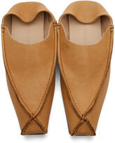 Thumbnail for your product : Acne Studios Tan Lambskin Slippers