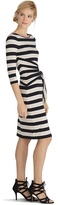 Thumbnail for your product : White House Black Market 3/4 Sleeve Stripe Shift Dress