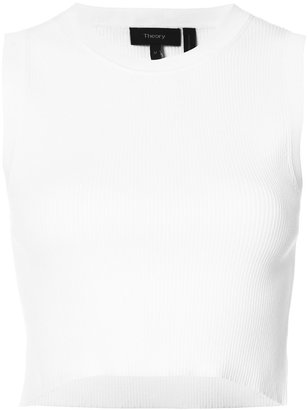 Theory ribbed detail top