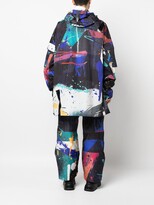 Thumbnail for your product : TEMPLA Blue Splatter Print Hooded Jacket