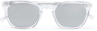 Saint Laurent Square-frame Acetate Mirrored Sunglasses