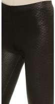 Thumbnail for your product : David Lerner Coated Python Leggings