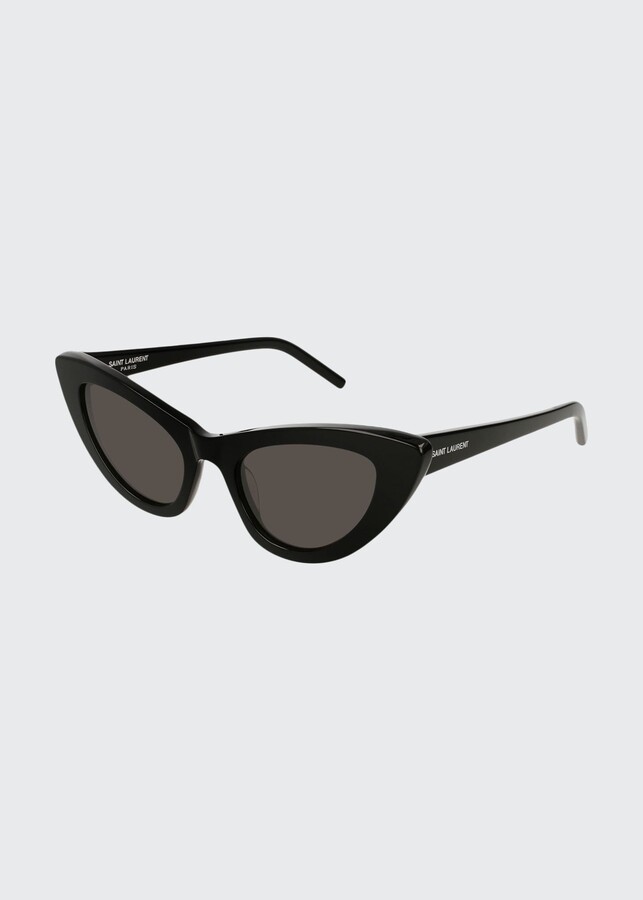 Saint Laurent Lily CatEye Acetate Sunglasses, Black ShopStyle