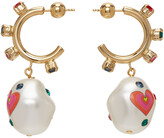 Thumbnail for your product : Safsafu Gold Jelly Heart Earrings