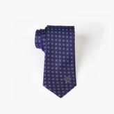 Thumbnail for your product : Versace Navy Silk Tie With Small Light Blue Flowers