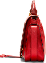 Thumbnail for your product : Chloé Red Grained Leather Marcie Medium Satchel
