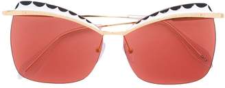 Alexander McQueen Eyewear square cat eye sunglasses