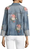 Thumbnail for your product : Joe's Jeans The Belize Floral Embroidered Denim Jacket, Indigo