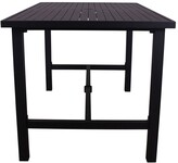 Thumbnail for your product : Creative Outdoor Products Courtyard Casual Courtyard Causal Santorini Black Aluminum 65In Rectangle Balcony Table With Umbrella