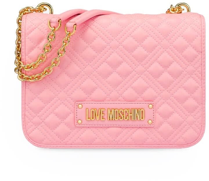 Love Moschino Quilted Pink Large Crossbody Bag - ShopStyle