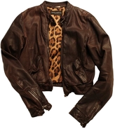 Thumbnail for your product : Dolce & Gabbana Brown Leather Jacket