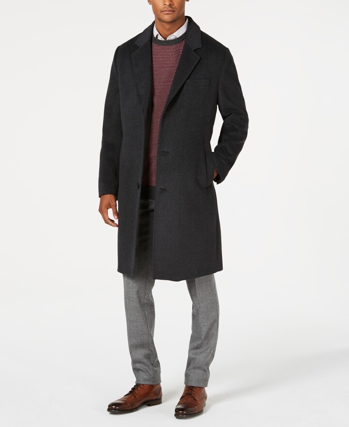charcoal long coat