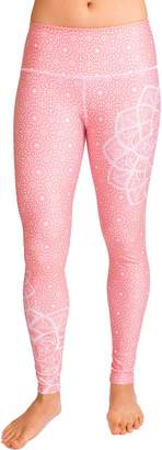 Inner Fire Moroccan Coral Legging Yoga Pants, Extra-Small
