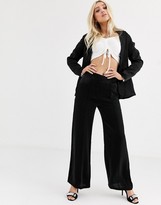 Thumbnail for your product : UNIQUE21 relaxed wide leg trousers in shimmer co-ord