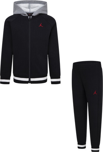 Jordan Preschool  Blocked Rib Full-Zip Set
