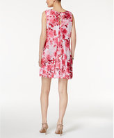 Thumbnail for your product : Connected Petite Floral-Print Trapeze Dress