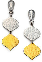Thumbnail for your product : Gurhan Clove 24K Yellow Gold & Sterling Silver Double-Drop Earrings