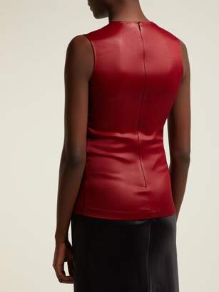 Givenchy Sleeveless Jersey Top - Womens - Burgundy