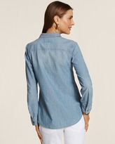 Thumbnail for your product : Chico's Lacey Denim Blues Spencer Top