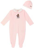 Thumbnail for your product : Fendi Kids Baby stretch-cotton onesie and hat set