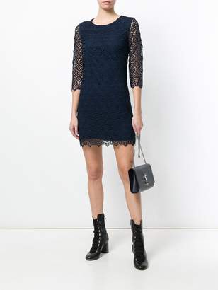 Ermanno Scervino slim-fit scalloped lace dress