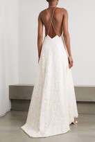 Thumbnail for your product : Michael Lo Sordo Alexandra Silk Guipure Lace Gown - Ivory