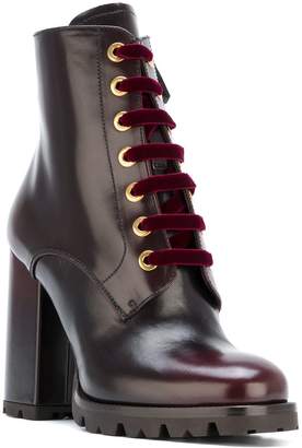 Prada lace-up boots