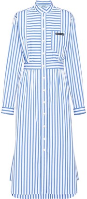 Prada Striped Shirt Dress