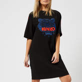 KENZO Women's Crepe Back Satin TShirt Dress - Black