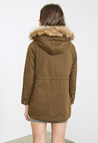 Thumbnail for your product : Forever 21 FOREVER 21+ Double-Breasted Drawstring Parka