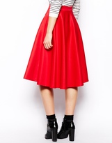 Thumbnail for your product : ASOS TALL Full Midi Skirt In Scuba With Pockets