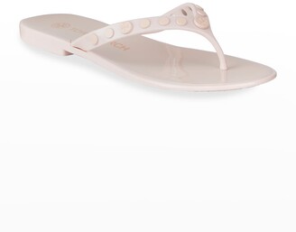 Tory Burch Studded Jelly Thong Sandals