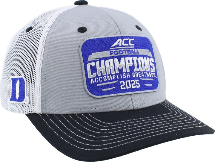 Zephyr Adult 2025 ACC Conference Champions Duke Blue Devils Locker Room Hat, Men's, White