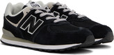 Thumbnail for your product : New Balance Black 574 Core Big Kids Sneakers