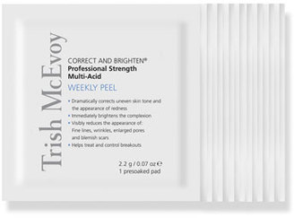 Trish McEvoy CORRECT AND BRIGHTEN Professional Strength Multi-Acid Weekly Peel, 12ct
